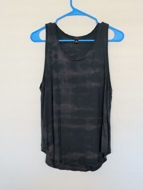 Dark Green Brown Wash Tank Top